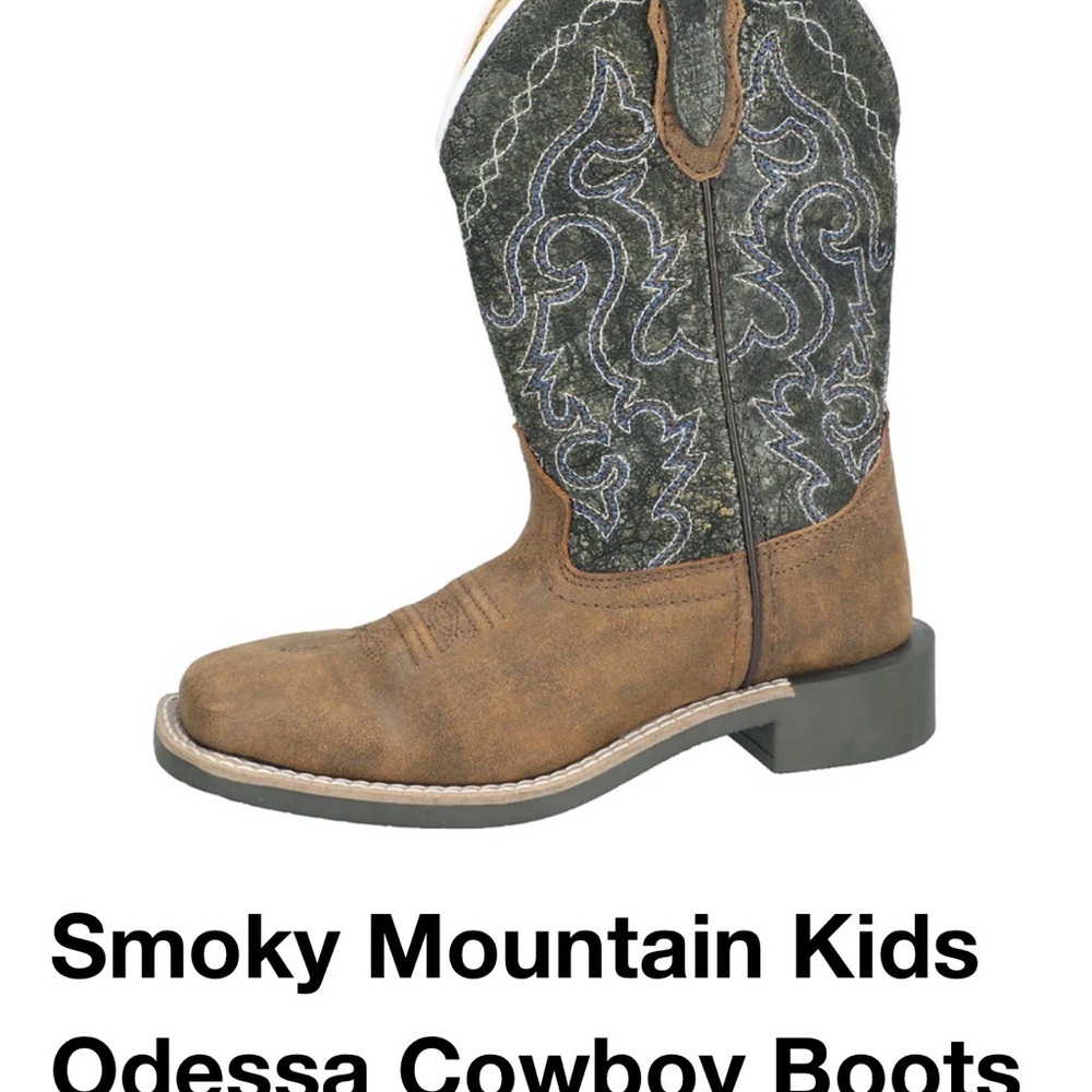 Smoky Mountain Kids Brown Cowboy Boots
